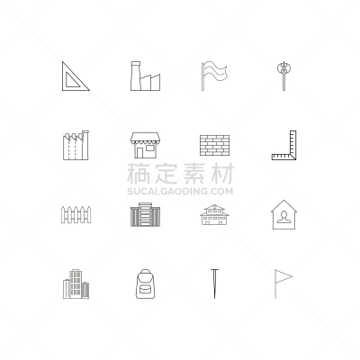 直的,建筑业,极简构图,建筑体,计算机图标,房地产,房屋,斧,三角板,商店