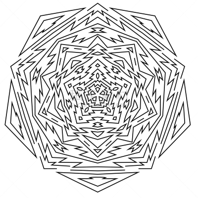细的,圆形,矢量,曼荼罗,几何形状,绘画插图,白色背景,线条,阿芝台克文明