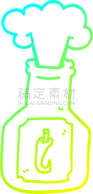 热,冷,山,铅笔画,辣椒酱,食品,图像,艺术,矢量,绘制
