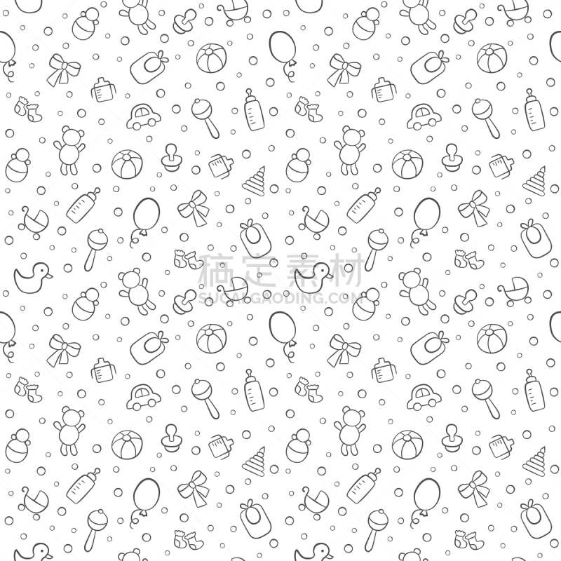 可爱的,四方连续纹样,儿童,背景,纹理,绘画插图,婴儿,女孩,矢量,粉色