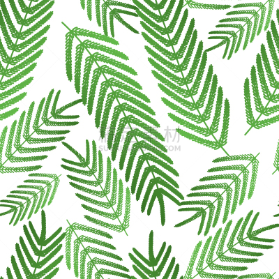 式样,巨大的,叶子,四方连续纹样,蕨类,扁平化设计,背景,矢量,墙,分离着色
