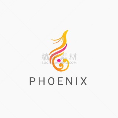 品牌名称,凤凰,商务,简单,模板,现代,鸟类