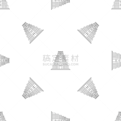 轮廓,图标,宝塔,神,中东人,地形,新月形,几何形状,黑色,式样