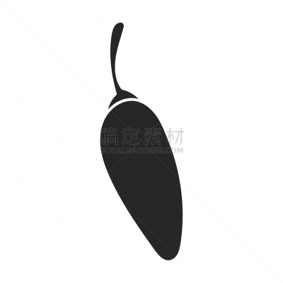 pepper iconblack icon isolated on