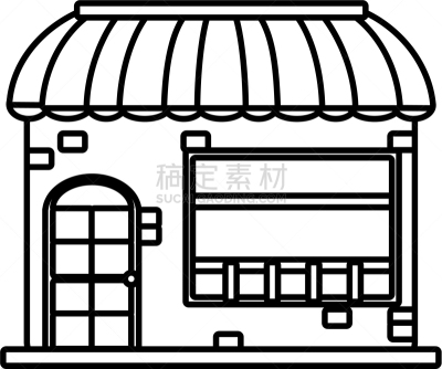 商店,购物中心,漫画,分离着色,商务,建筑外部,外立面,图像,超级市场,装饰