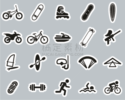 极限运动,标签,计算机图标,黑白图片,设备用品,巨大的,雪板,专业人员,运动,背景分离
