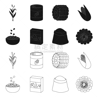 蔬菜,分离着色,一个物体,图标,农业,热,谷物,清新,食品,熟的