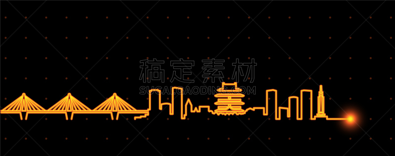 南昌市,光,城市天际线,长时间曝光,江西省,亚洲,事件,暗色,心电图,热情