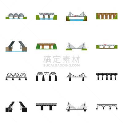 图标,砖,现代,建筑业,海岸线,行人,河流,设计,联系,装裱