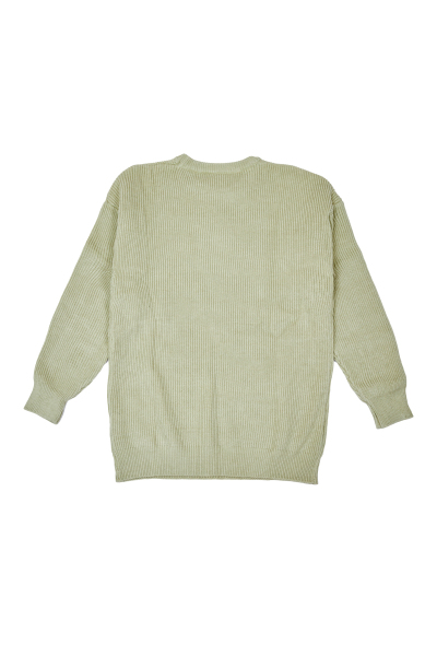 服饰系列写实浅绿色毛衣全局展示
