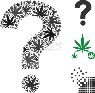 问号,抽象拼贴画,安全,多样,比较,塔法里教教徒,瘾君子,草