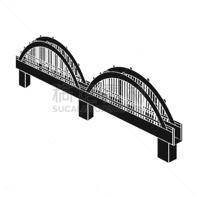 建筑业,计算机图标,琴码,拱桥,黑色,混凝土,金属,建筑,图像,矢量