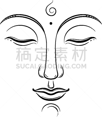 瑜伽,佛,灵性,部落艺术,似人脸,白色,分离着色,亚洲,书
