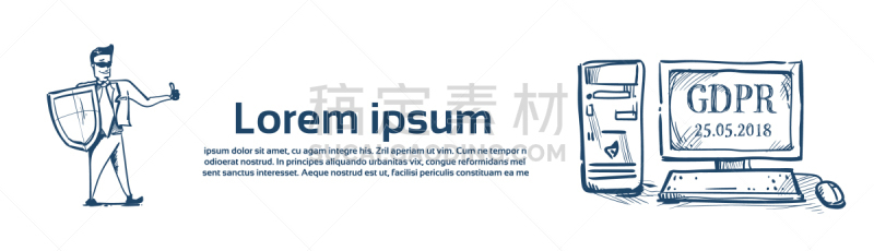 安全,男人,套装,盾,商务,计算机,身份
