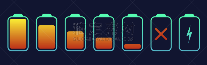 电池,符号,矢量,标志,金融,平坦的,与众不同,活力,空的,背景分离