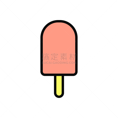 轮廓,矢量,符号,冰棒,冻结的,冰淇淋,彩色图片,申请表,手机,甜食