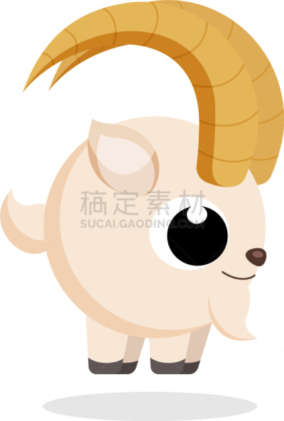 山羊,平坦的,眼球,圆形,可爱的,性格,愉悦,艺术,自然,野生动物
