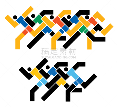 慢跑,马拉松赛跑,几何形状,人,短跑,男人,运动,通道地毯