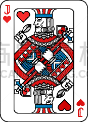 纸牌,进行中,红色,蓝色,杰克的心,黑色,休闲游戏,扑克,复古风格,英国