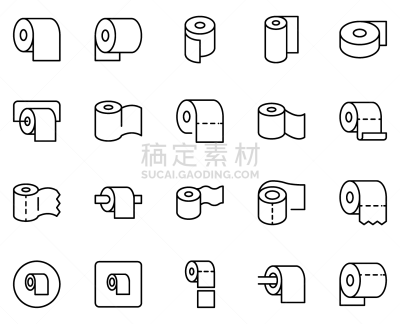 卫生纸,线图标,生物学,卫生间,毛巾,品牌名称,背景,绘画插图,圆形,轮廓