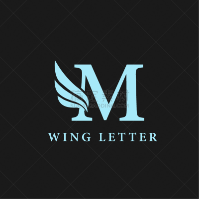 矢量,商务,概念,计算机图标,品牌名称,技术,英文字母m,蓝色,彩色图片,机翼