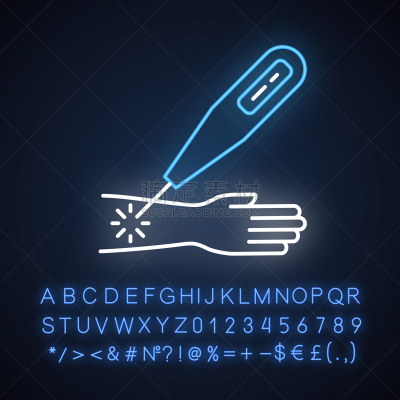 身体受伤,激光,字母,健康保健,标志,数字,霓虹灯,医疗流程,绘画插图,符号