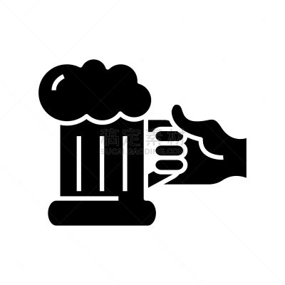 马克杯,符号,概念,矢量,绘画插图,计算机图标,啤酒,标志,平坦的,黑色