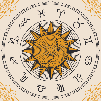 标志,圆形,太阳,动物手,秘密,数字12,复古风格,古典式,绘制