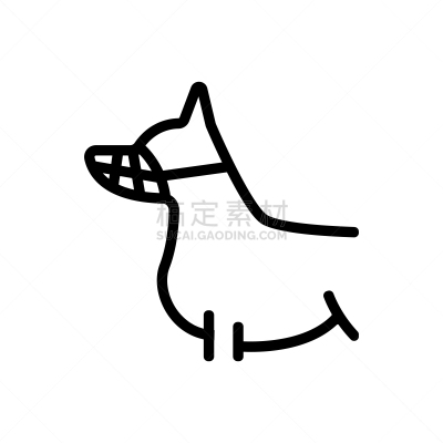 矢量,绘画插图,轮廓,狗,计算机图标,动物鼻子,宠物,符号,文档,大桶