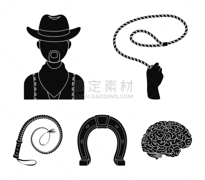 牛仔,牛仔竞技比赛,套索,鞭子,马蹄铁,举起手,牧羊人,男人,黑色,布置