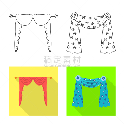 分离着色,窗帘,标志,一个物体,红色,高雅,房屋,百叶帘,纺织品,收集