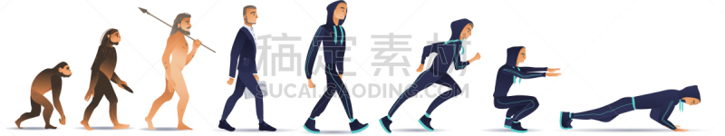 猿,猴子,生物学,商务,南方古猿,灵长目,动物,男穴居人,石头,进化