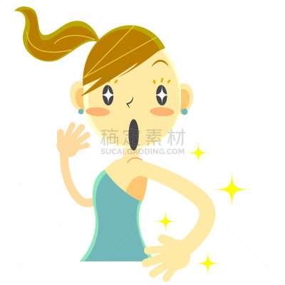可爱的,女孩,恶作剧,体毛,平和,除痣,女人,青年女人,20到29岁,欢乐