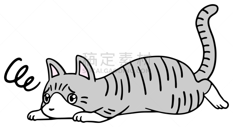 矢量,绘画插图,猫,惊骇,十二生肖,恐怖,简单,动物,宠物商店