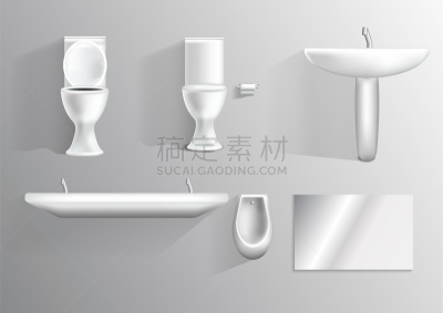 卫生间,背景分离,灰色,清洁工,模板,水槽,现代,设备用品,阴影,三维图形