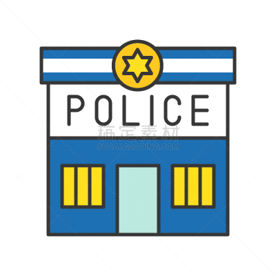 警官,家庭,计算机图标,轮廓,矢量,建筑外部,车站,图像,建造