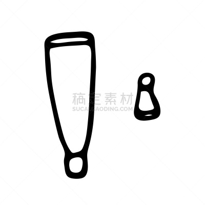 矢量,化妆用品,绘画插图,洗衣粉,牙膏,动物手,警告标识,专心,安全,绘制