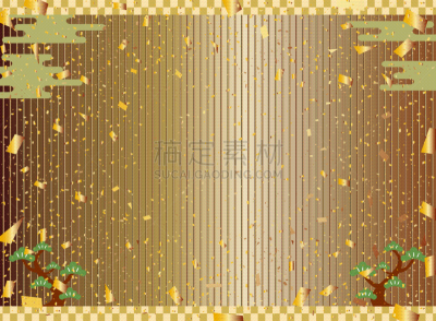 新年前夕,绘画插图,运动茄克,新年,五彩纸屑,金叶,图像,传统节日,无人,矢量