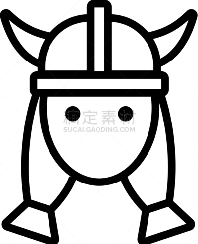 女人,符号,轮廓线画,计算机图标,分离着色,秘密,华丽的,肖像,自然美