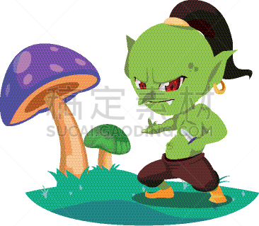 巨魔,丑陋,性格,魔术,动物,童话故事,儿童,小妖精,露营,虚构