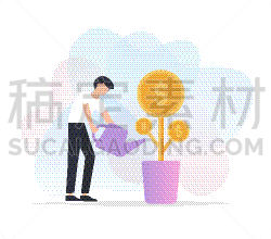 血汗钱,男人,仅男人,仅一个男人,喷壶,金融顾问,商业金融和工业,想法,植物,幸福