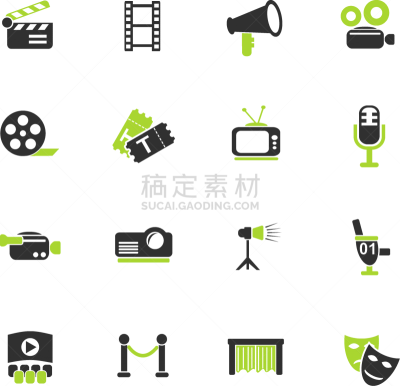 图标集,传媒,粉饼,窗帘,电视机,影片,玉米,休闲,蹦