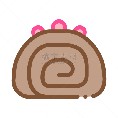 食品,细的,矢量,精神振作,图标,线条,奶油,肉馅饼,小圆面包,符号