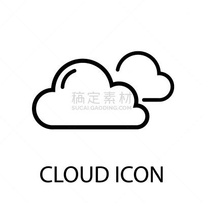 cloud flat icon eps10 cloud logo design simple