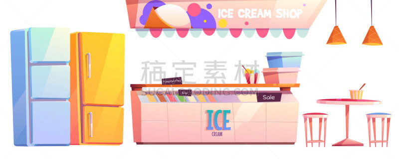餐馆,设备用品,室内,冰淇淋,商店,波兰,冰柜,背景分离,冰箱,多样