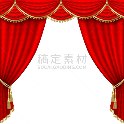 戏剧表演,铁丝网,舞台,红色,高雅,黄金,窗帘,华贵,装饰