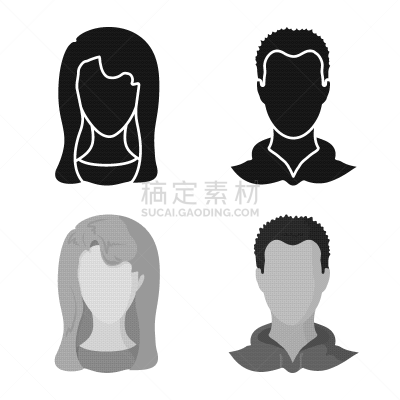 专业人员,计算机图标,分离着色,假发,男人,肖像,图像,女人,摄影,收集