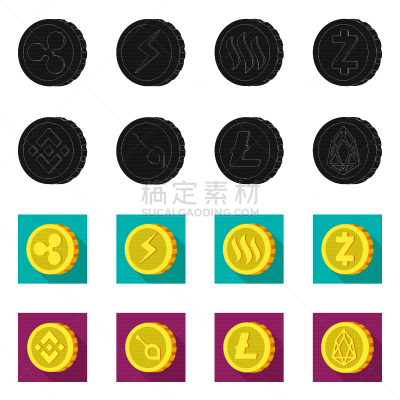 分离着色,图标,一个物体,银行业,商务,波纹,部分,收集
