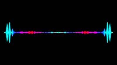 摘要音频可视化均衡器。数字插图背景