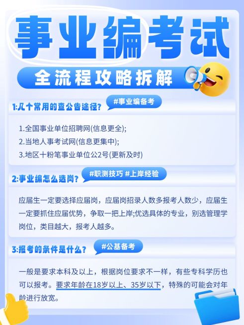 教育培训职业技能人才招录事业编考试全流程攻略分享小红书配图预览效果
